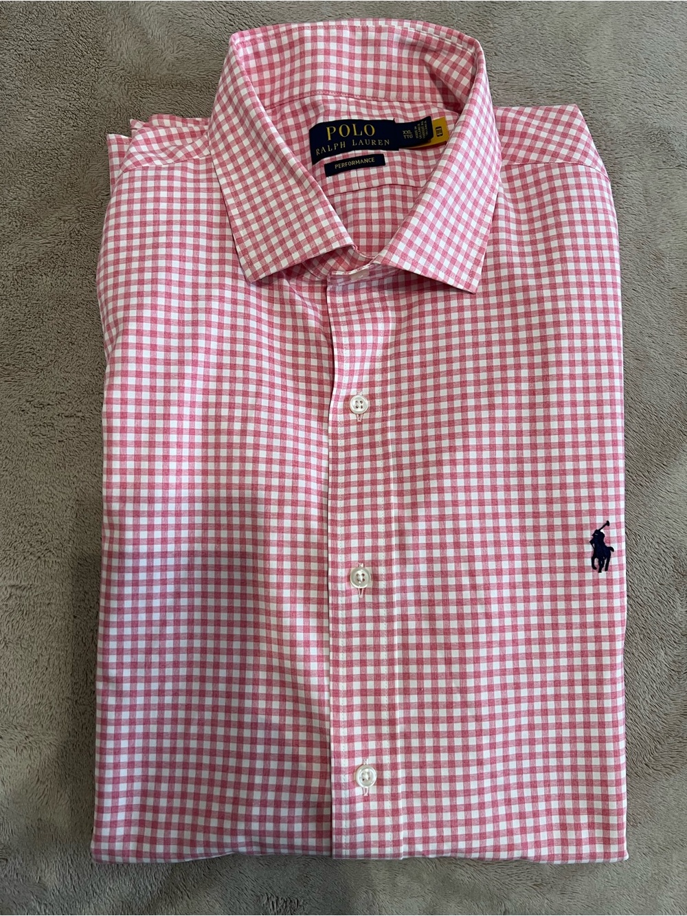 Ralph Lauren Pink & White Gingham Button-Down Shirt